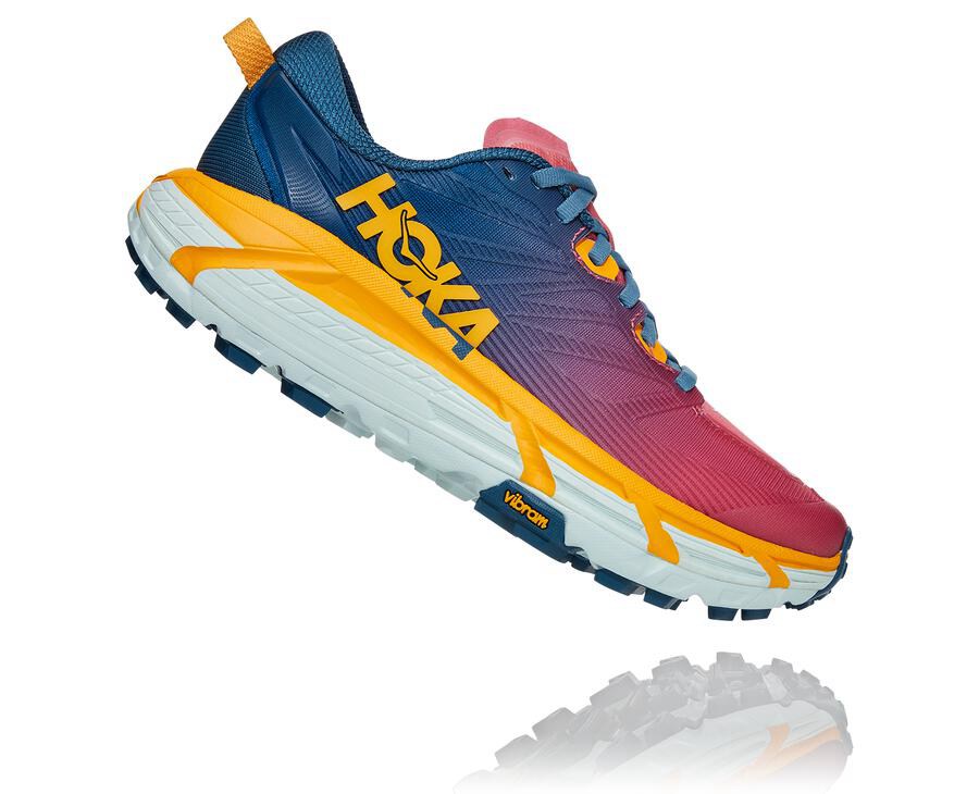 Hoka One One Trainers Womens Blue - Mafate Speed 3 - 02758YXND